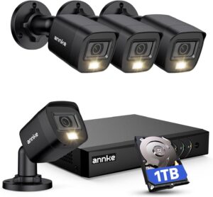 ANNKE 8CH H.265+ 3K Lite Wired Security Camera System with AI Human